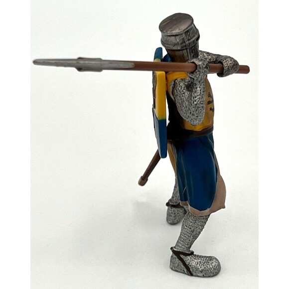 Schleich 2003 Medieval World‎ of Knights Lionfoot Knight w/Face Mask & Weapons - Picture 4 of 10
